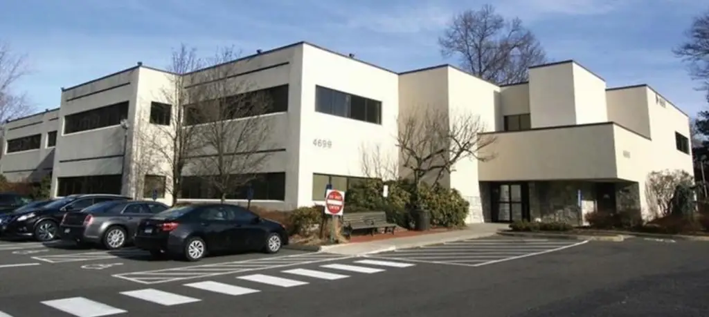 The Commerce Park Professional Center at 4699 Main Street, Bridgeport, seen from the street